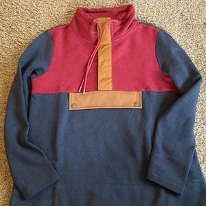 NWT Woman’s LL Bean Organic Colorblock Sweatshirt Med.